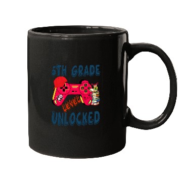Discover 5th Grade Level Unlocked Video Game Back to School Mugs
