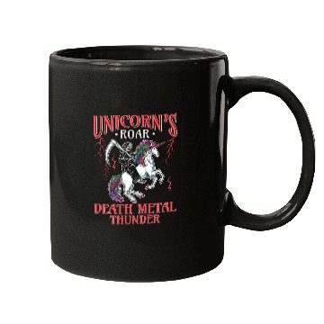 Discover Goth Rock Satan Unicorn Festivals Death Metal Mugs