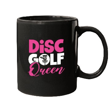 Discover Disc golf queen red gift Mugs