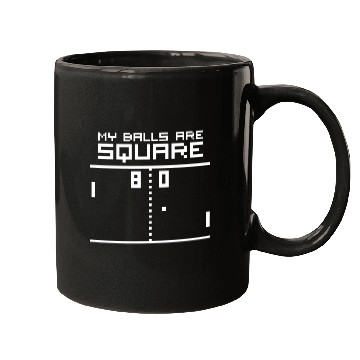 Discover My Balls Are Square Retro Computer Geek Mugs