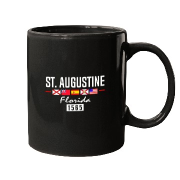 Discover St Augustine Historic Florida Flags Mugs