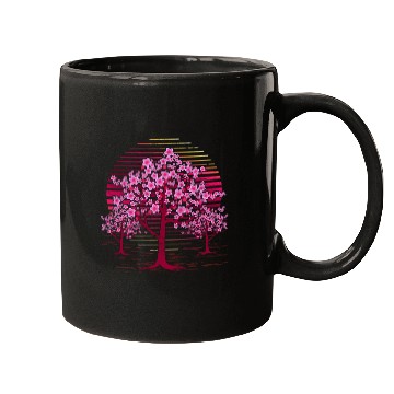 Discover Japanese sakura tree gift retro cherry blossoms Mugs
