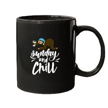 Discover Sunday and Chill Sloth Mugs