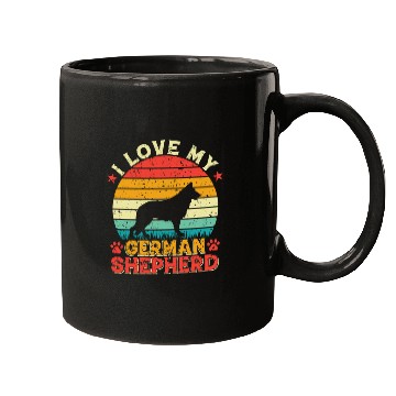 Discover I LOVE MY GERMAN SHEPHERD Mugs