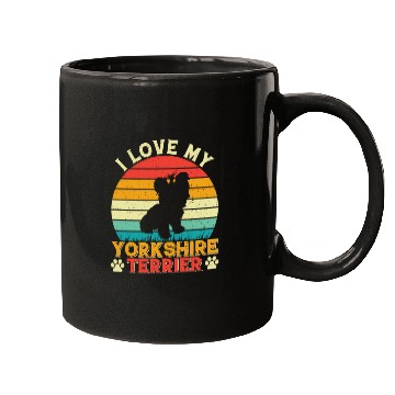 Discover I love my yorkshire terrier Mugs