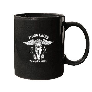 Discover Ready for flight! Flying tigers. Mugs