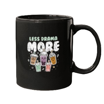 Discover Less Drama More Boba Day Kawaii Bubble Tea Mugs