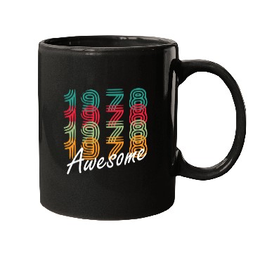 Discover 1978 Vintage Year Retro Birthday Gift Mugs