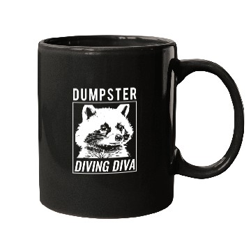 Discover Raccoon Lover Trash Picking Dumpster Diving Trash Mugs