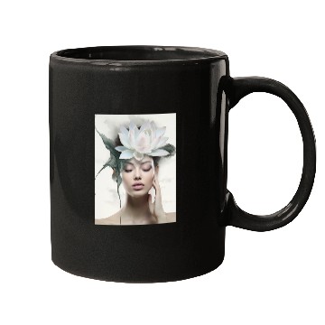 Discover Lotus girl Mugs