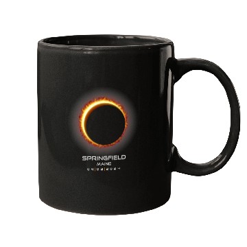 Discover 2024 Springfield Maine Eclipse Memento Souvenir Mugs