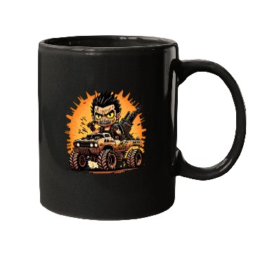 Discover Crazy post apocalyptic boy Mugs