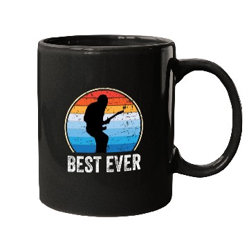 Discover Best Dad Ever Music Guitar Mugs