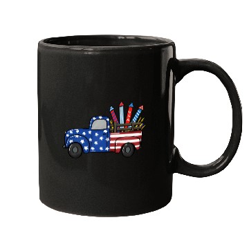 Discover Usa Flag Truck Mugs