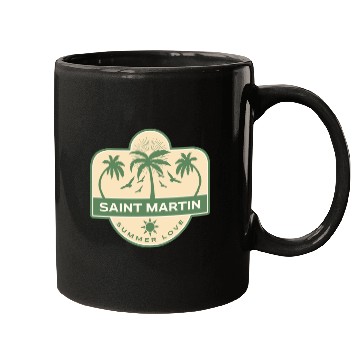 Discover Saint Martin Caribbean Summer Love Mugs