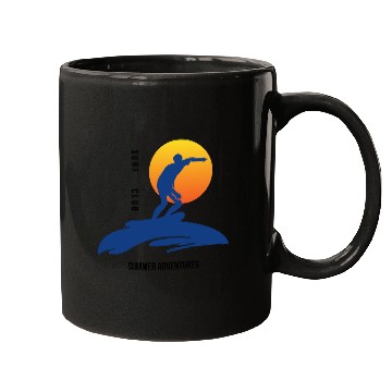 Discover Summer Adventures Surf Club Mugs