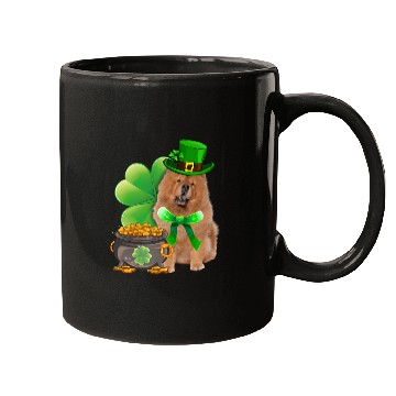 Discover Chow Chow Dog Shamrock Irish Saint St Patrick Day Mugs