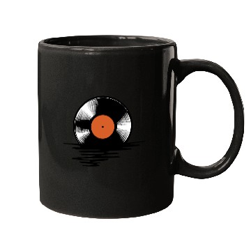 Discover Melting vinyl disc. Mugs