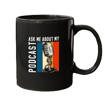 Discover Radio Podcaster Tv Voice Mugs