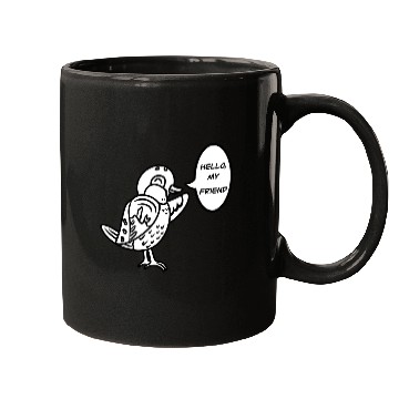 Discover Cute Cartoon Sparrow Bird Mugs