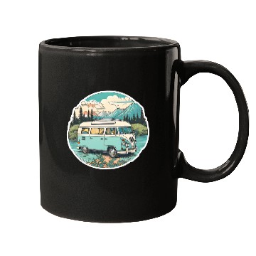 Discover Classic Camper Van Mugs