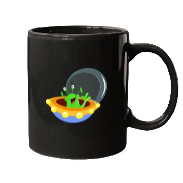 Discover Happy Green Alien Mugs