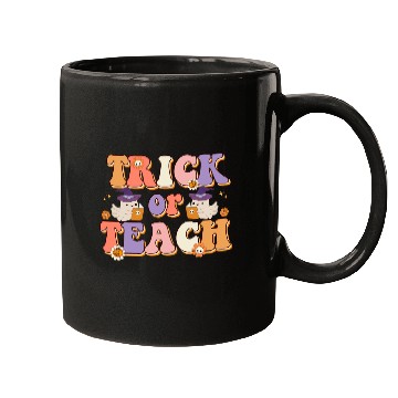 Discover Trick Or Teach Halloween Teacher Life Mugs