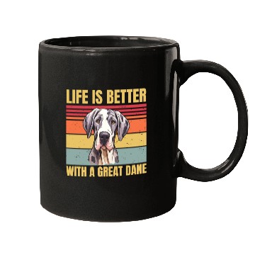 Discover life is better with a great dane Mugs