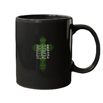 Discover St Patrick's Day Celtic Cross Prayer Christian Att Mugs