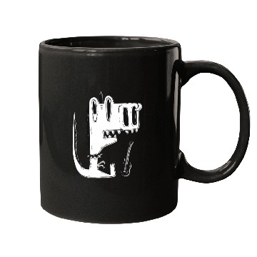 Discover T Rex Dinosaur Guitar Mugs