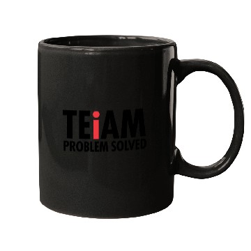Discover Team Problem Solved green Mugs
