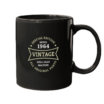 Discover 60th Birthday Gifts Born 1964 Vintage 60 Year Old Mugs