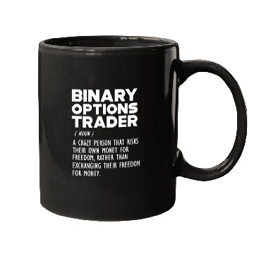 Discover Binary Options Trader funny definition Mugs