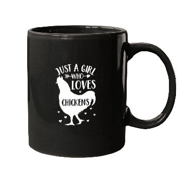 Discover Just A Who Loves Chickens Chicken Farmer Mugs