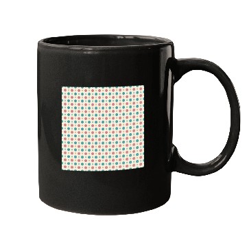 Discover Retro Floral Pattern Yellow Teal Red Mugs