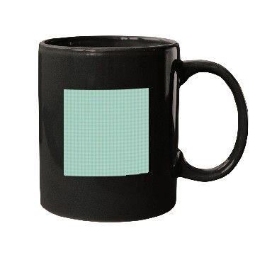 Discover Retro Checkered Pattern Teal Mugs