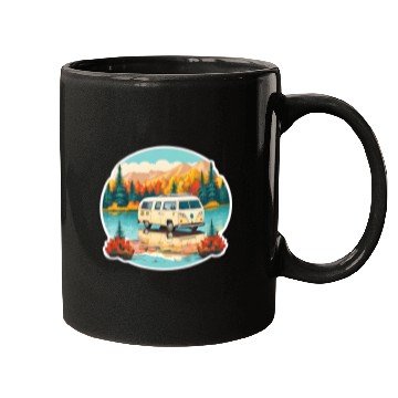 Discover A Camper Van Mugs
