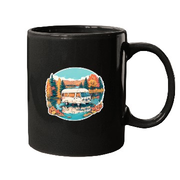 Discover A Camper Van Mugs