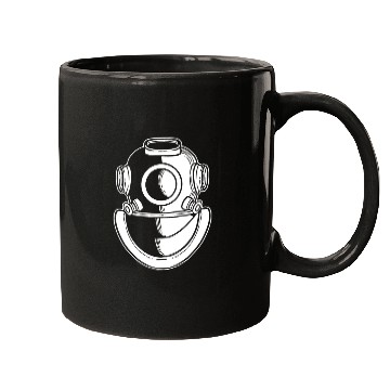Discover Diving Helmet Lifeguard or Diver Gift Mugs