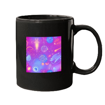 Discover galaxy nebula draw abstract Mugs