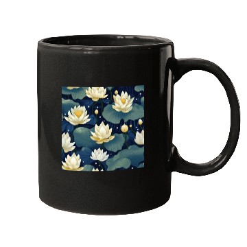 Discover Serenity Blooms: Timeless Lotus Pattern Mugs