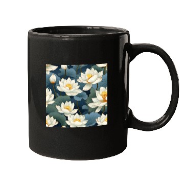 Discover Serenity Blooms: Timeless Lotus Pattern Mugs
