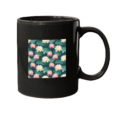 Discover Serenity Blooms: Timeless Lotus Pattern Mugs