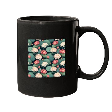 Discover Serenity Blooms: Timeless Lotus Pattern Mugs