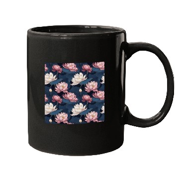 Discover Serenity Blooms: Timeless Lotus Pattern Mugs