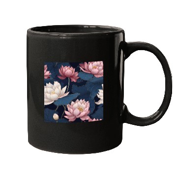 Discover Serenity Blooms: Timeless Lotus Pattern Mugs