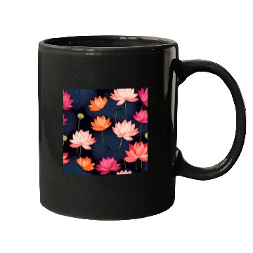Discover Serenity Blooms: Timeless Lotus Pattern Mugs