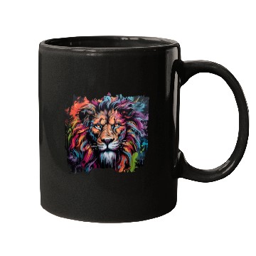 Discover Graffiti Style Lion | Lion Lovers Mugs