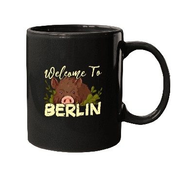 Discover Welcome to Berlin Wild Boar Mugs