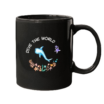 Discover Dive The World Scuba Scuba Diving Ocean Lovers Mugs